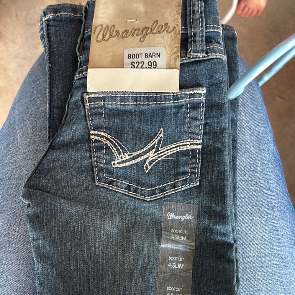 Wrangler Blue Boot Cut Jeans Classic Style